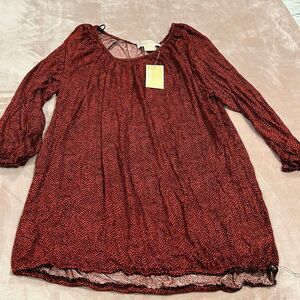 Michael Kors, red blaze shirt size OX